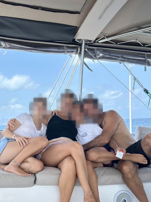 Vida a bordo en el flybridge