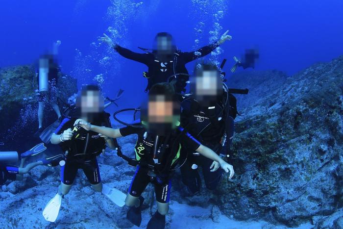 Buceo en familia